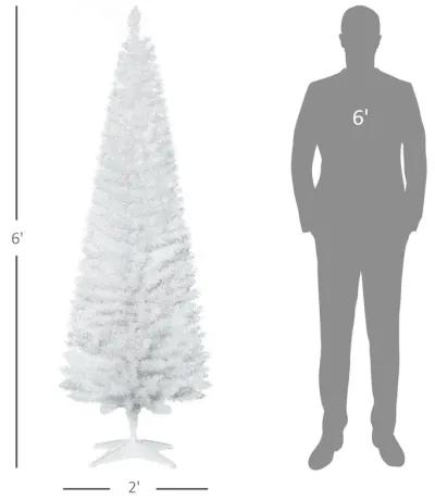 Artificial Christmas Tree 6' Indoor Realistic Holiday Decoration, White