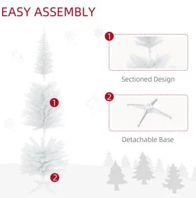 Artificial Christmas Tree 6' Indoor Realistic Holiday Decoration, White