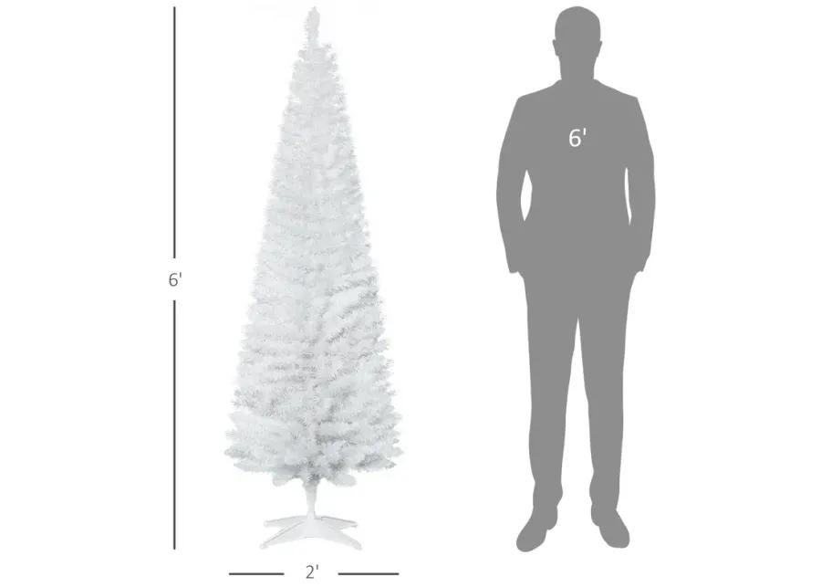 Artificial Christmas Tree 6' Indoor Realistic Holiday Decoration, White