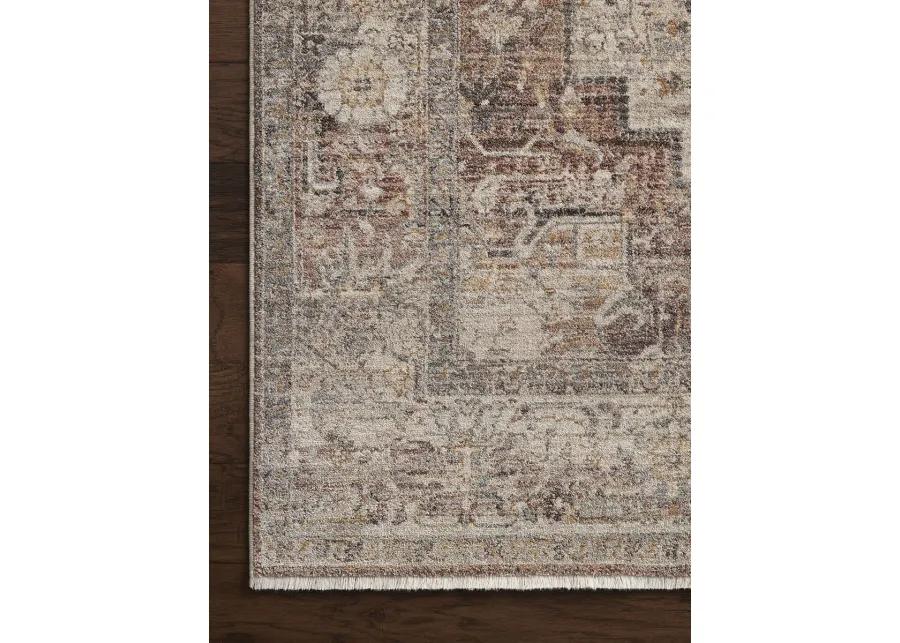 Lyra LYR06 Berry/Stone 4' x 5'7" Rug