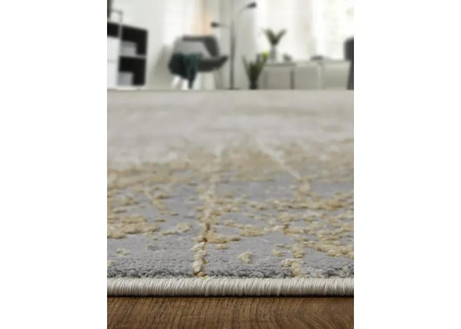 Aura 39LNF 13' x 20' Ivory/Brown/Gray Rug