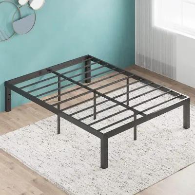 QuikFurn Full size Modern 16-inch Heavy Steel Metal Platform Bed Frame