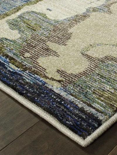 Evolution 7'10" x 10'10" Blu Rug