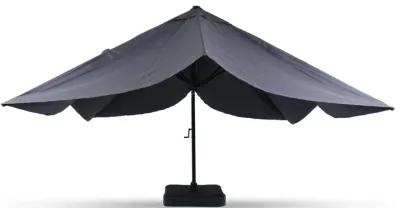 Grey 10' x 13' Patio Umbrella & Base