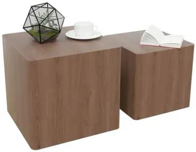 Walnut Nesting Tables Set - Living Room, Office, Bedroom