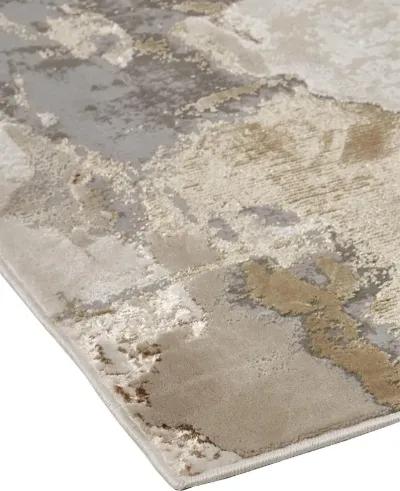 Aura 3737F Gray/Ivory/Gold 3'11" X 6' Rug