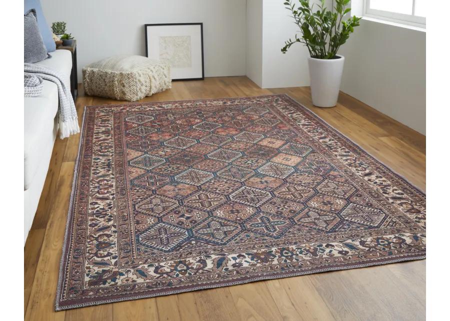 Rawlins 39HKF Brown/Red/Ivory 8'10" x 12' Rug