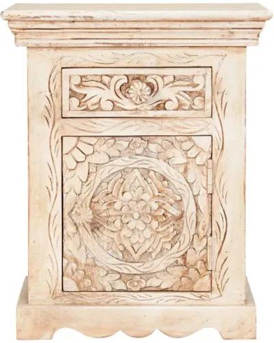 vidaXL Bedside Cabinet 15.7"x11.8"x19.7" Solid Mango Wood