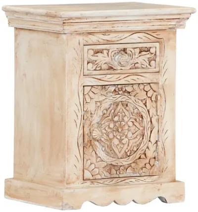 vidaXL Bedside Cabinet 15.7"x11.8"x19.7" Solid Mango Wood