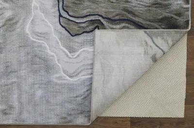 Gaspar 39KUF Taupe/Gray/Blue 6'7" x 9'6" Rug