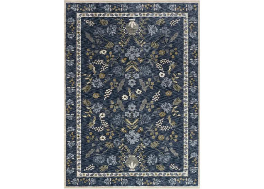 Kismet KIS03 Navy 7'10" x 10'10" Rug by Rifle Paper Co.