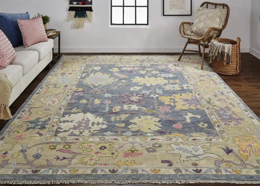 Karina 6791F Gold/Blue/Purple 2'6" x 8' Rug