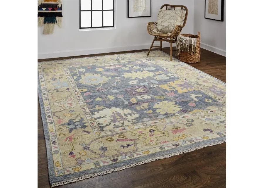 Karina 6791F Gold/Blue/Purple 2'6" x 8' Rug