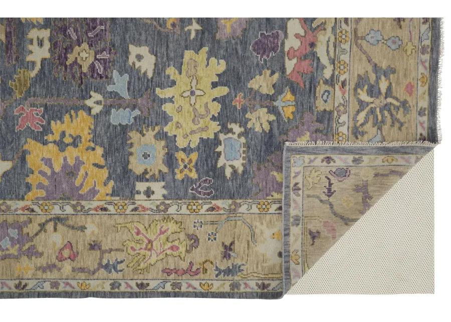 Karina 6791F Gold/Blue/Purple 2'6" x 8' Rug