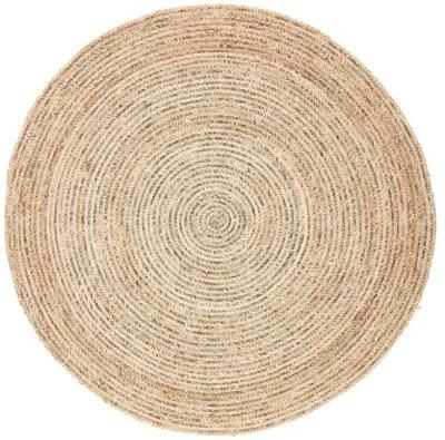 Idriss Hastings Natural 8' Round Rug