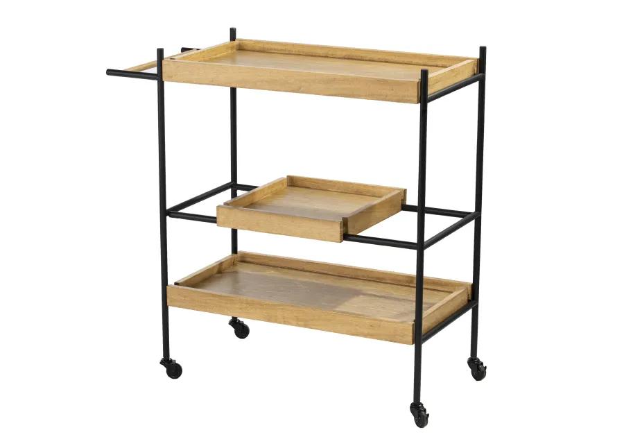 Claverdon Rolling Bar Cart