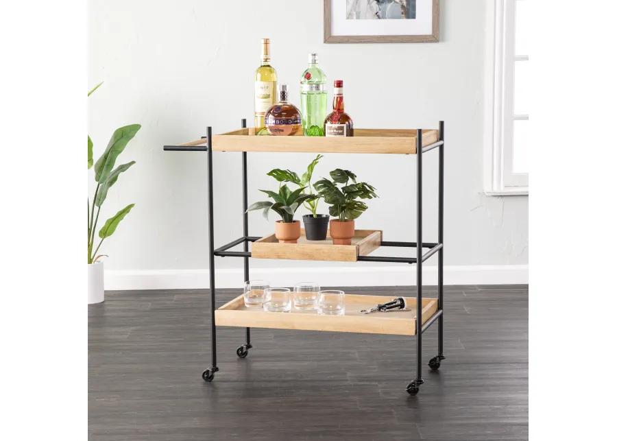 Claverdon Rolling Bar Cart