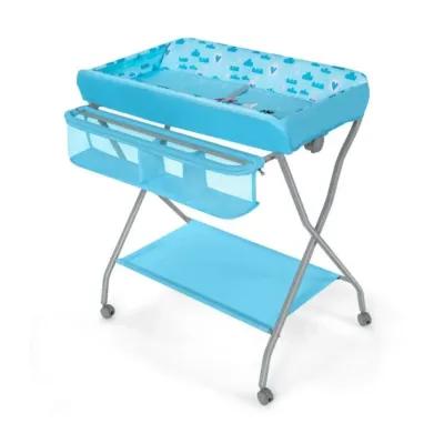 Hivvago Blue Folding  Wide Nursery Baby Diaper Changing Table