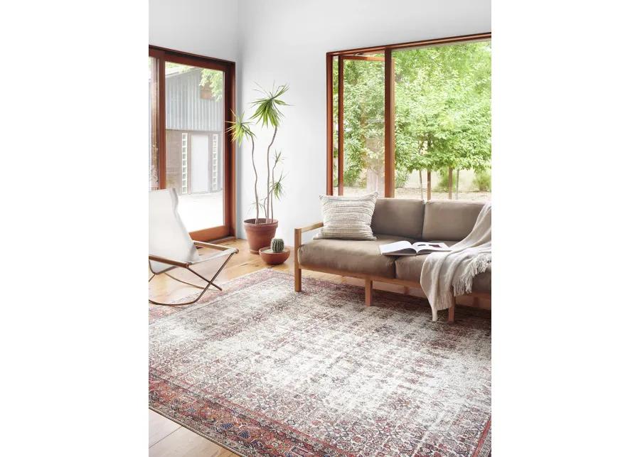 Layla LAY12 Ivory/Brick 5' x 7'6" Rug by Loloi II