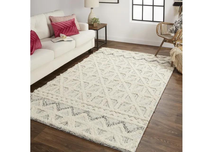 Anica 8007F Ivory/Black 9' x 12' Rug