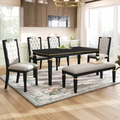 Merax 6-Piece Kitchen Dining Table Set