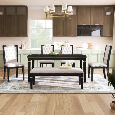 Merax 6-Piece Kitchen Dining Table Set