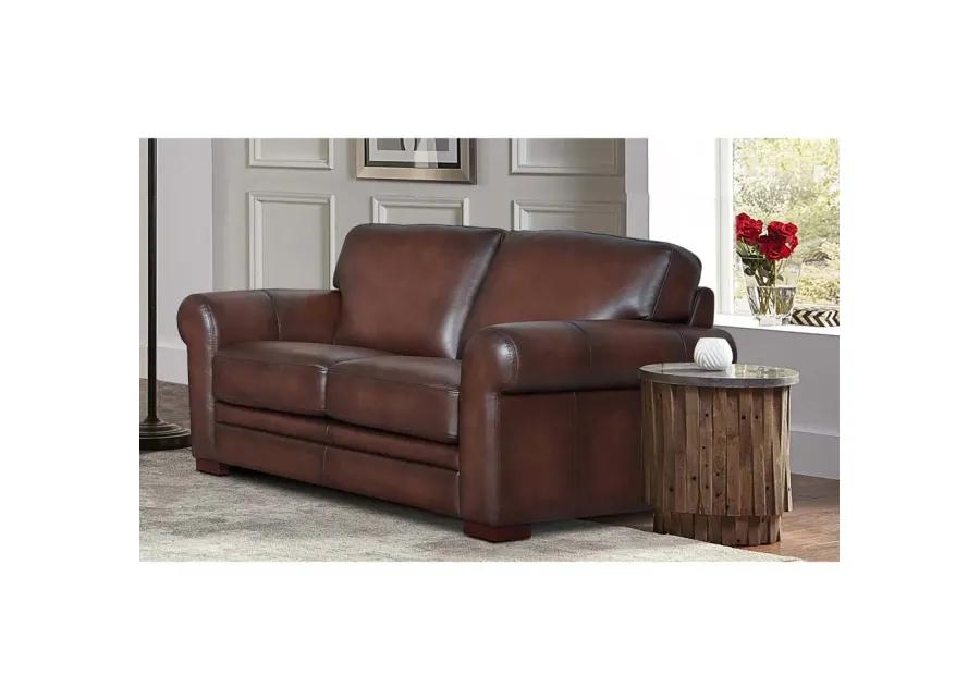 Brookfield Top Grain Leather Loveseat