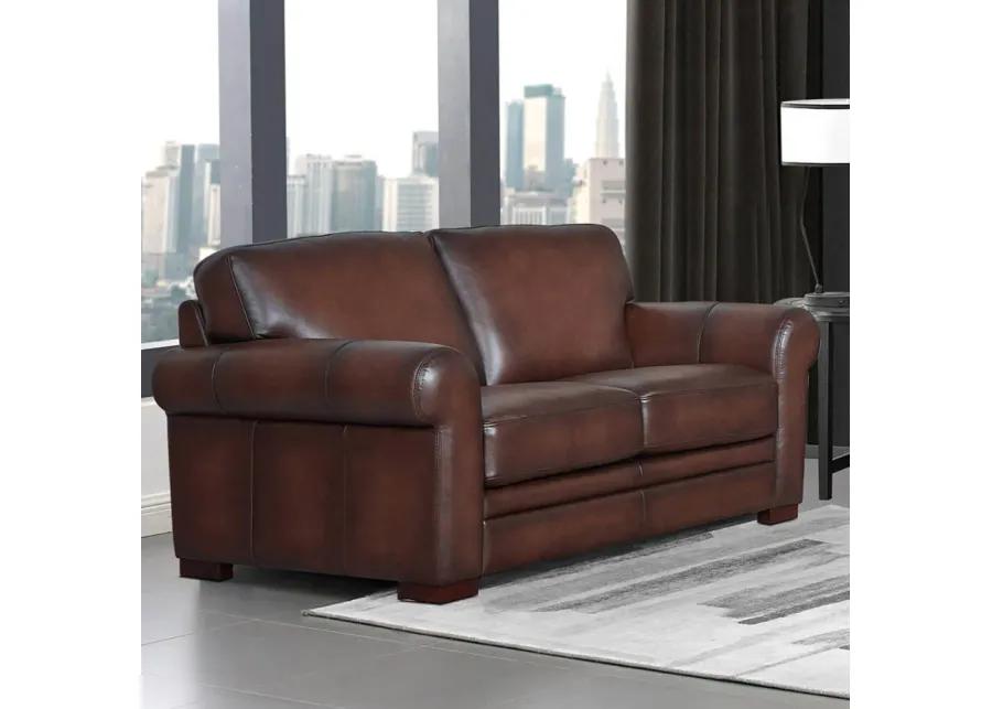 Brookfield Top Grain Leather Loveseat