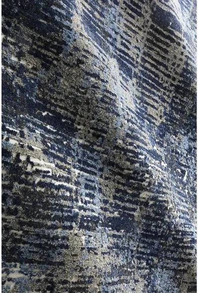 Viera VR09 Dark Blue/Grey 5'3" x 7'7" Rug