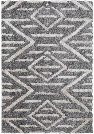 Mynka 39IBF Gray/Ivory 2' x 3' Rug