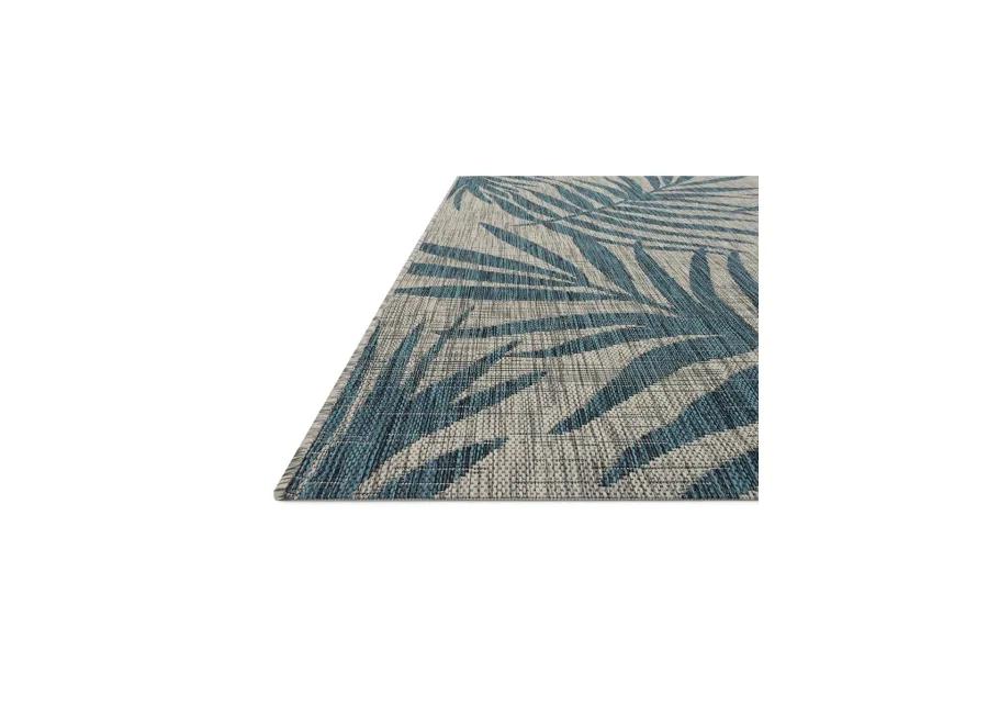 Isle IE10 Grey/Aqua 5'3" x 7'7" Rug