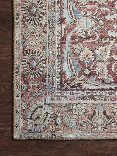 Wynter WYN05 Tomato/Teal 7'6" x 9'6" Rug