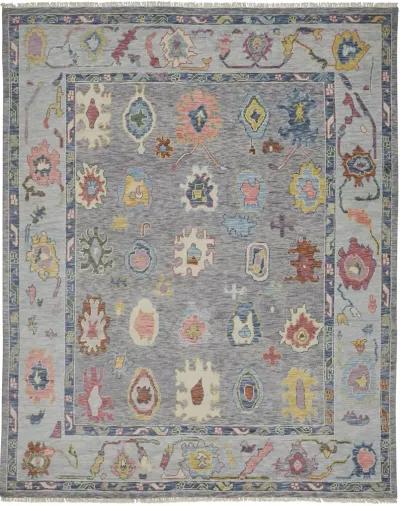 Karina 6792F Blue/Gray/Red 3'6" x 5'6" Rug