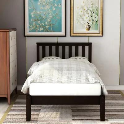 Merax Wood Platform Bed with Headboard