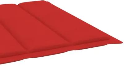 vidaXL Sun Lounger Cushion Red 78.7"x23.6"x1.6" Fabric