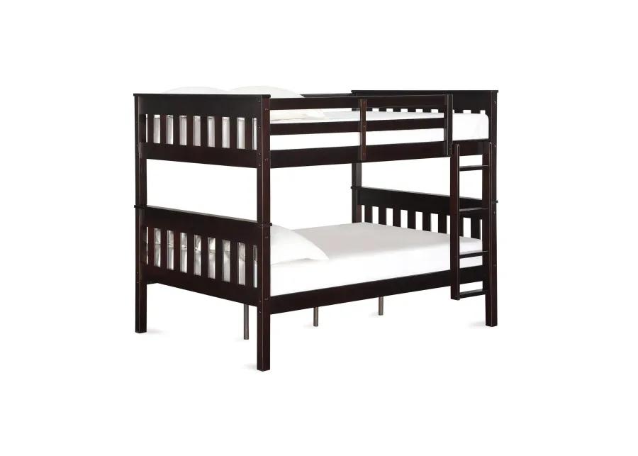 DHP Hurley Full-Over-Full Wood Bunk Bed with USB Port