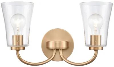 Emily 17'' Wide 2-Light Gold Vanity Light