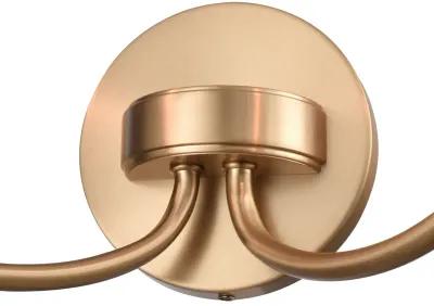 Emily 17'' Wide 2-Light Gold Vanity Light