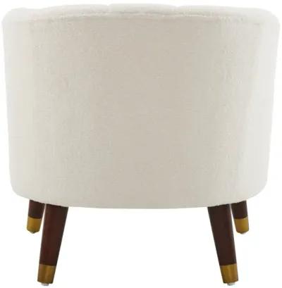 Merax Velvet Barrel Accent Chair