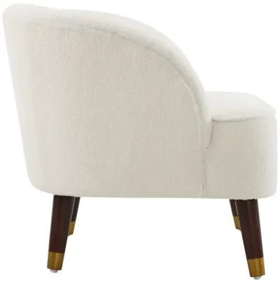 Merax Velvet Barrel Accent Chair