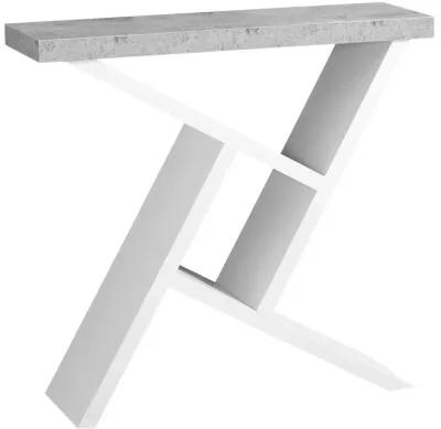 Monarch Specialties I 2405 Accent Table, Console, Entryway, Narrow, Sofa, Living Room, Bedroom, Laminate, Grey, White, Contemporary, Modern