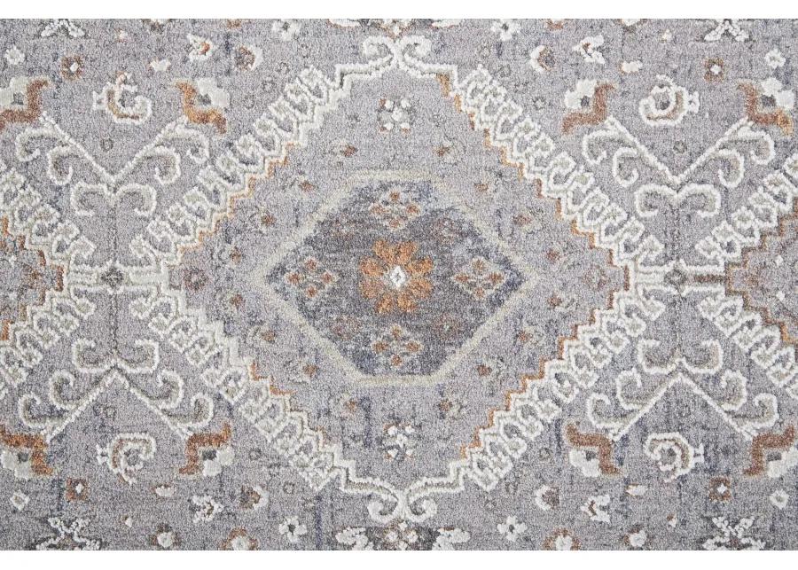 Francisco 39GBF Gray/Orange/Ivory 10' x 13' Rug