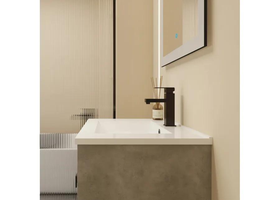 24" Bathroom Vanity, Freestanding or Floating Optional