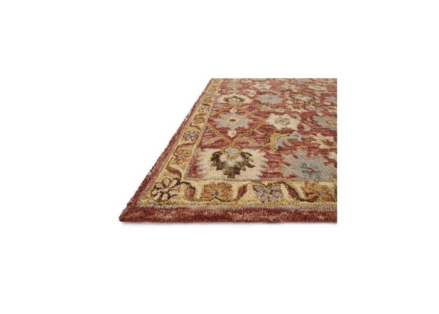 Victoria VK09 Terracotta/Gold 3'6" x 5'6" Rug