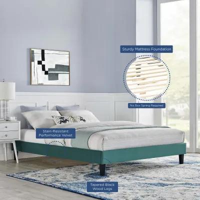 Modway - Reign Full Performance Velvet Platform Bed Frame