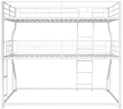 Merax Bedroom Triple Bunk Bed with Ladders