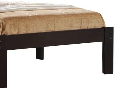 Kenney Elegant Queen Bed, Espresso-Benzara