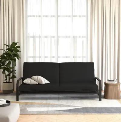 Millie Convertible Metal Frame Futon Sofa with Coil Mattress with Multiple Positions for Seating and Sleeping