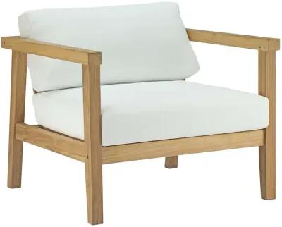 Bayport 2 Piece Outdoor Patio Teak Set - Natural White