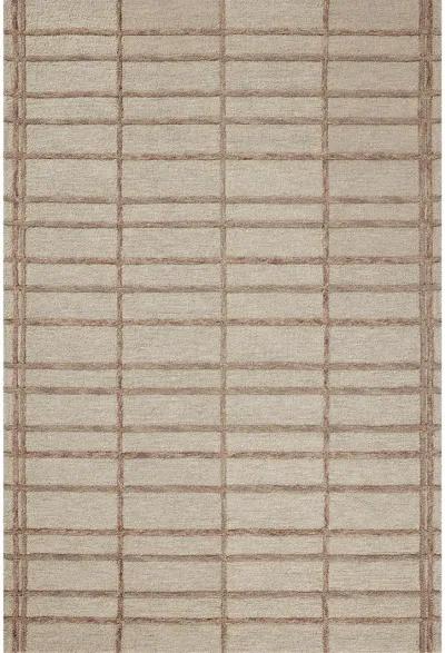 Bradley BRL-04 Rose / Blush 7''9" x 9''9" Rug by Chris Loves Julia